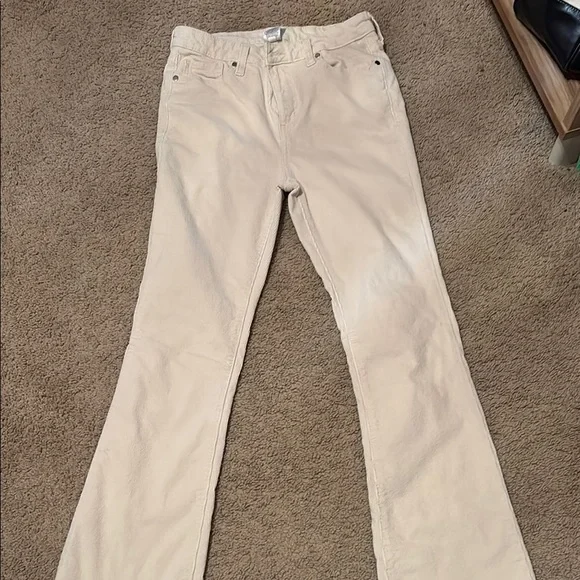 Time and Tru Women’s High Rise Corduroy Flare Pants - Picture 3 of 3